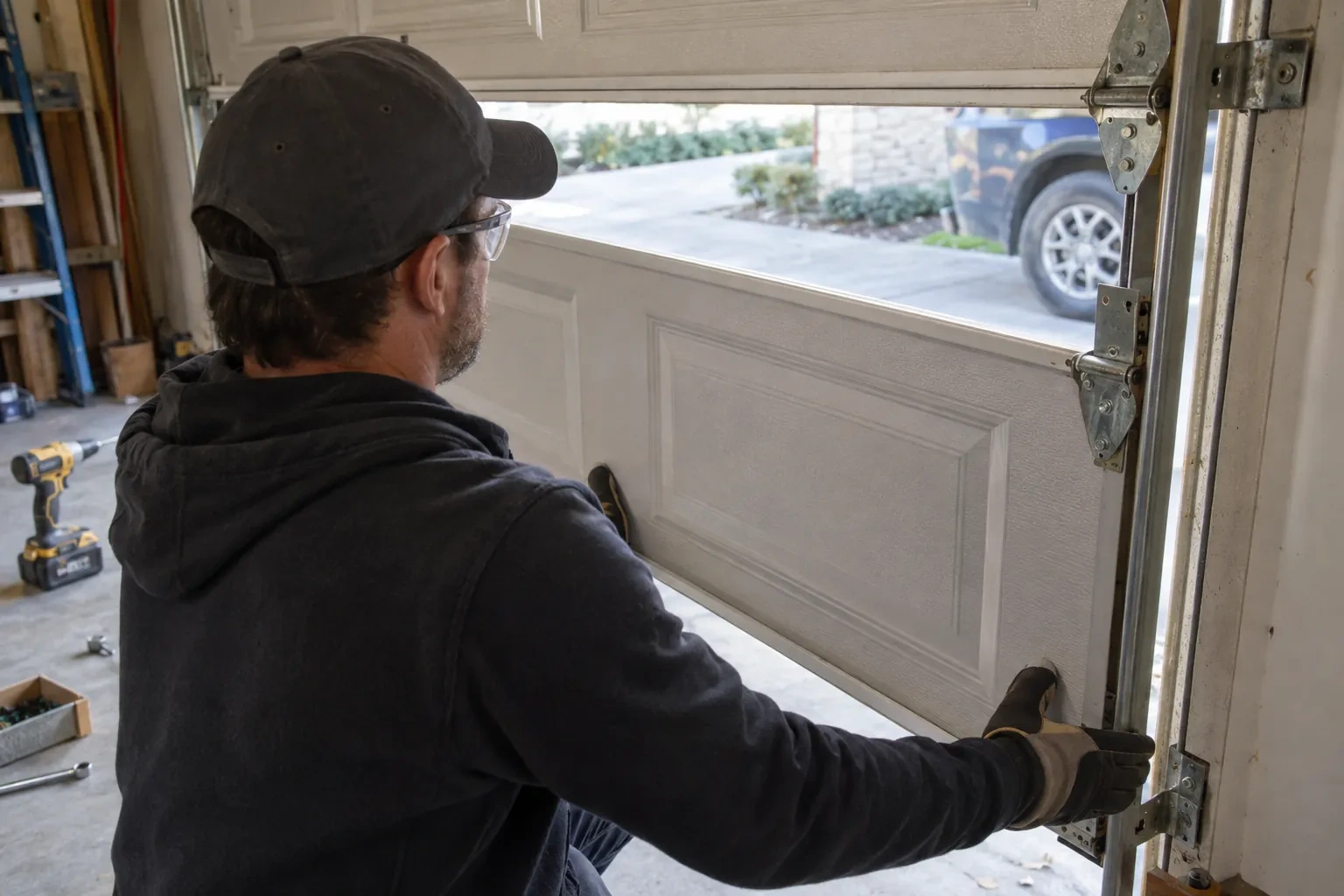 Illustrative garage doors scene — Port Colborne